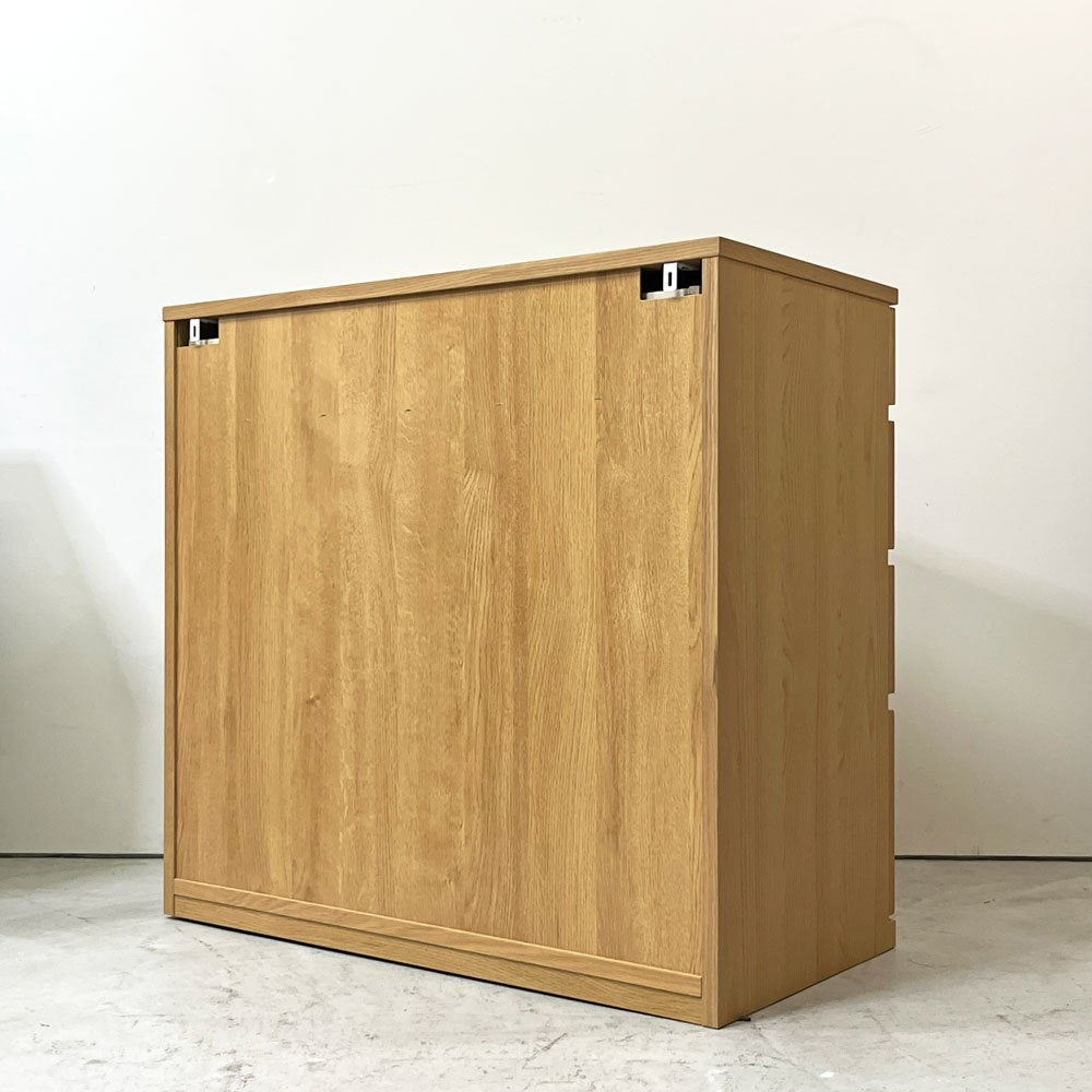 フライミーヴェール FLYMEe Vert サイドチェスト ホワイトオーク ナチュラルデザイン 北欧テイスト w80cm ●