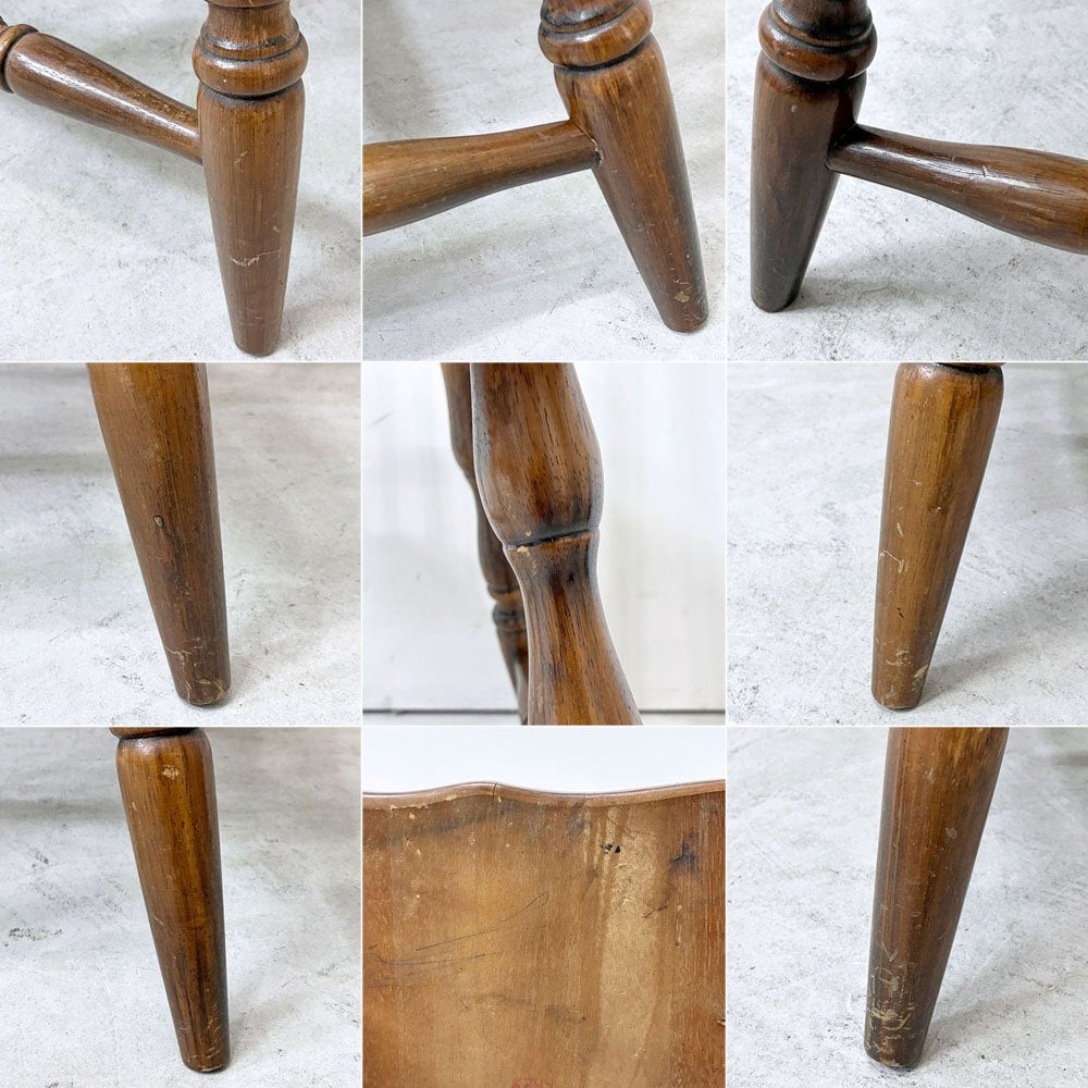 ユニバーサル UNIVERSAL FURNITURE ウィンザーチェア ダイニングチェア アメリカ ブラウン ビンテージスタイル カントリー A ●