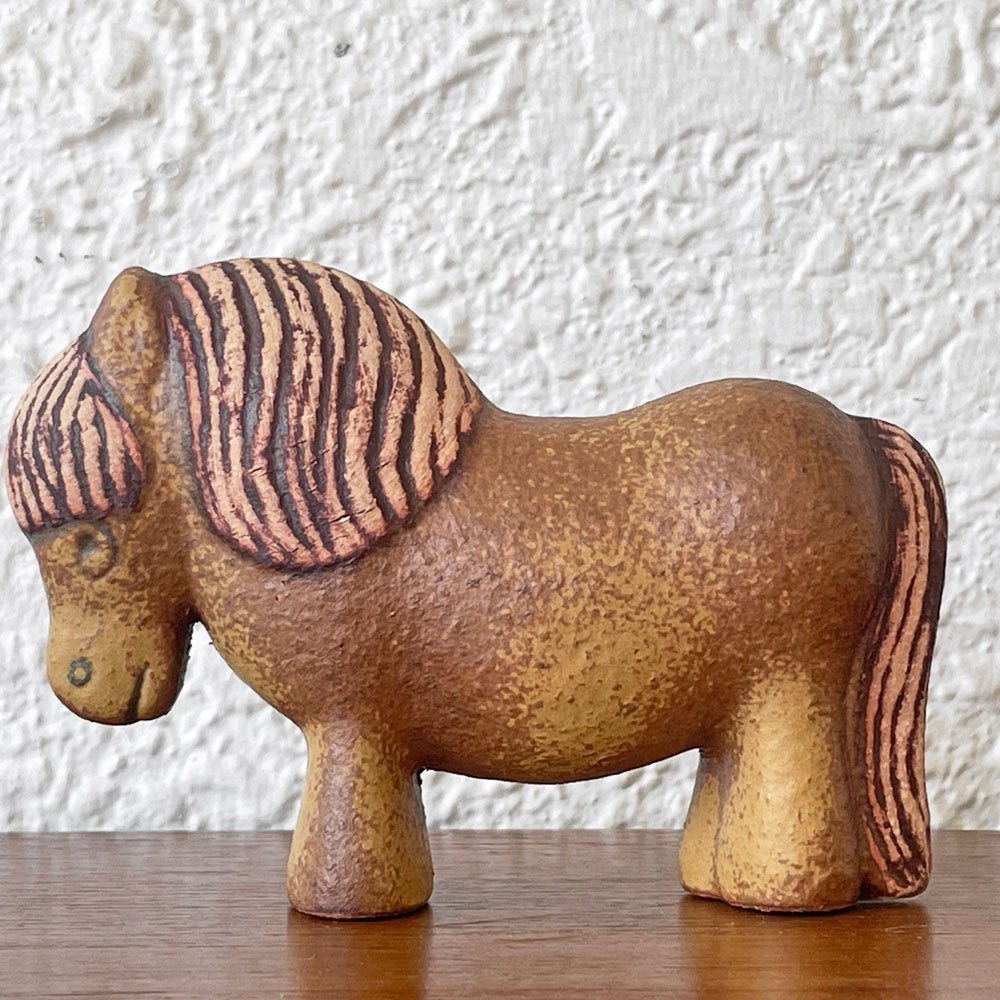 ケラミックスタジオグスタフスベリ KERAMIK STUDION GUSTAVSBERG スカンセン skansen ポニー PONY 陶製フィギュリン リサラーソン Lisa Larson スウェーデン 北欧 ◇