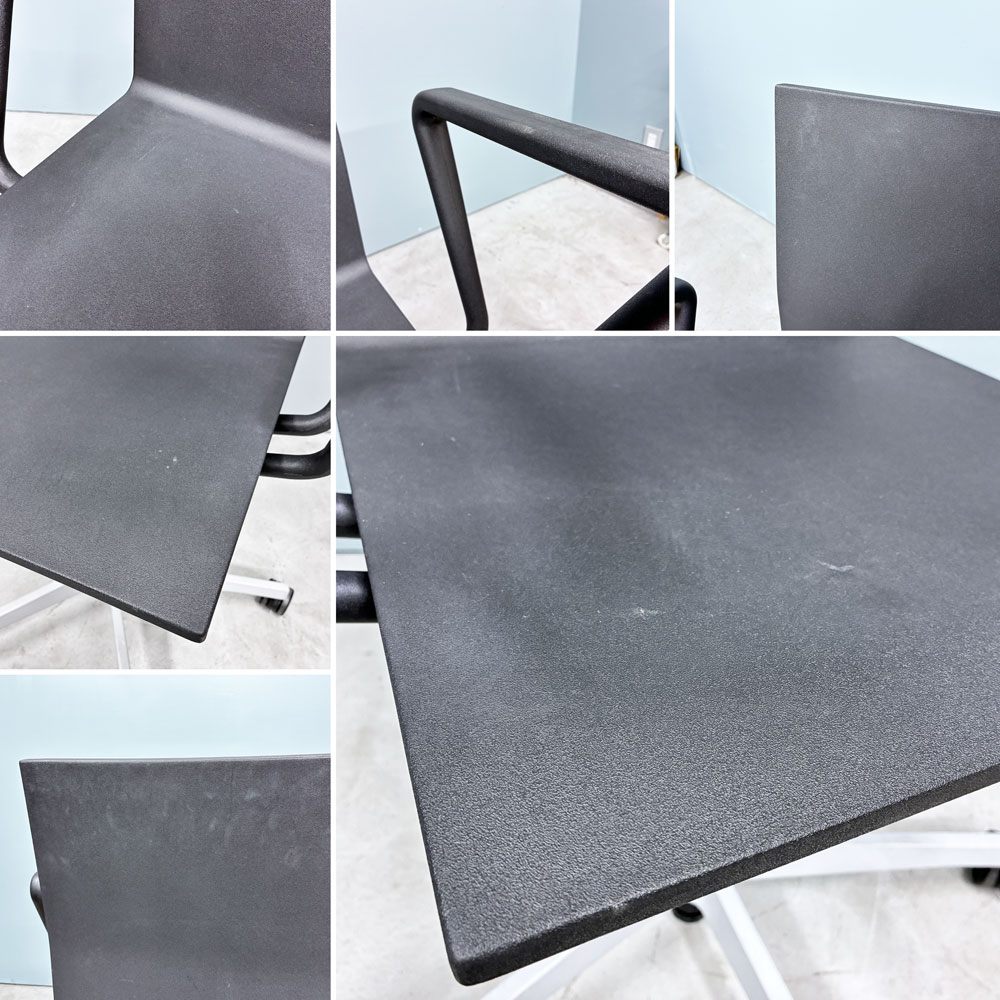 ヴィトラ vitra ゼロフォー 04. スタジオチェア デスクチェア アームレスト付 ブラック マールテン・ヴァン・セーヴェレン 昇降機能 定価202,400円 ◎
