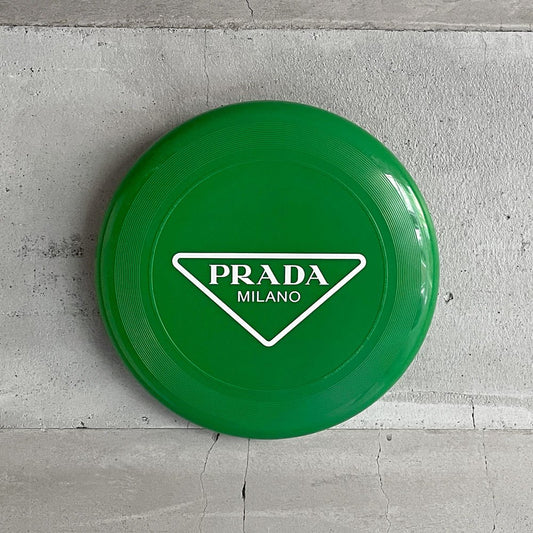 プラダ PRADA フライングディスク Flying Disc フリスビー グリーンカラー スポーツ レジャー ♪