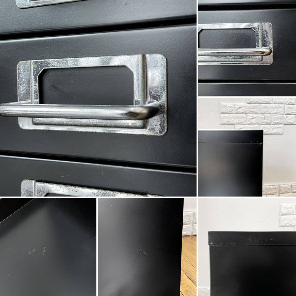 ビスレー BISLEY ベーシック BASICシリーズ BA3/10 A3 キャビネット デスクワゴン 抽斗10杯 ブラック オフィス家具 英国 ◎