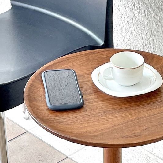 マスターウォール MASTERWAL ユーティーファイブ YU UT5 サイドテーブル W40 D40 H50cm ウォールナット材 無垢材 小林幹也 アカセ木工 ◇