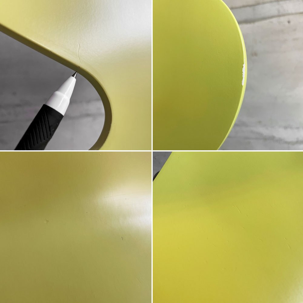 フリッツハンセン Fritz Hansen アントチェア ANT CHAIR アリンコチェア 4本脚 3101 ライムカラー ラッカー仕上げ アルネ・ヤコブセン デンマーク 北欧家具 B♪