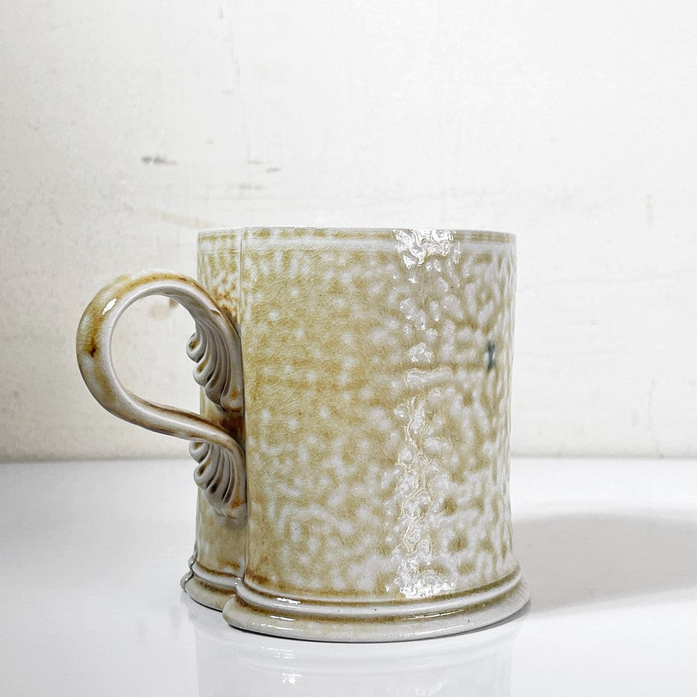 スティーブ・ハリソン Steve Harrison マグカップ ベージュ系 ソルトグレーズ ARTS&SCIENCE取扱 2015年 希少 現代作家 ■