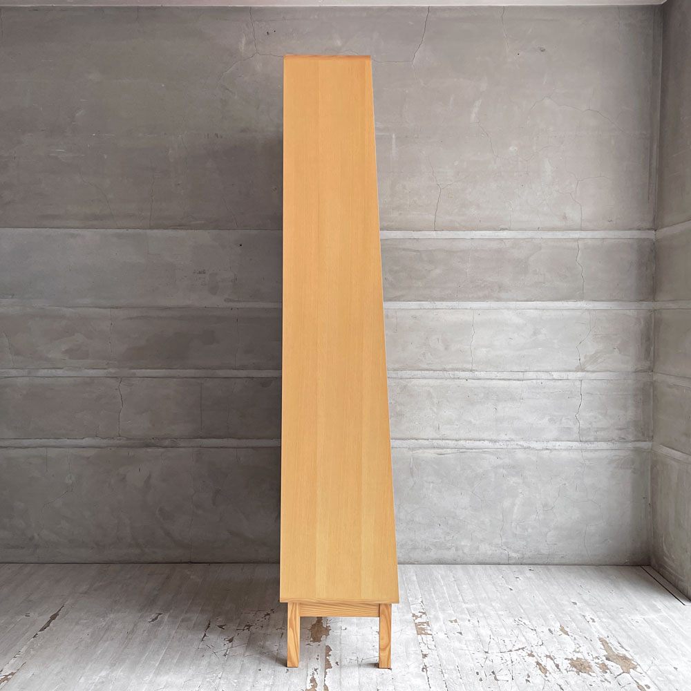 イデー IDEE アントン ブックシェルフ ANTON BOOKSHELF ナチュラル ホワイトアッシュ材 オープンシェルフ 本棚 希少廃番カラー 現行定価¥219,900- 美品 ♪