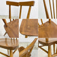 アーコール Ercol スティックバックチェア ダイニングチェア エルム材 UKビンテージ Vintage 英国家具 ●