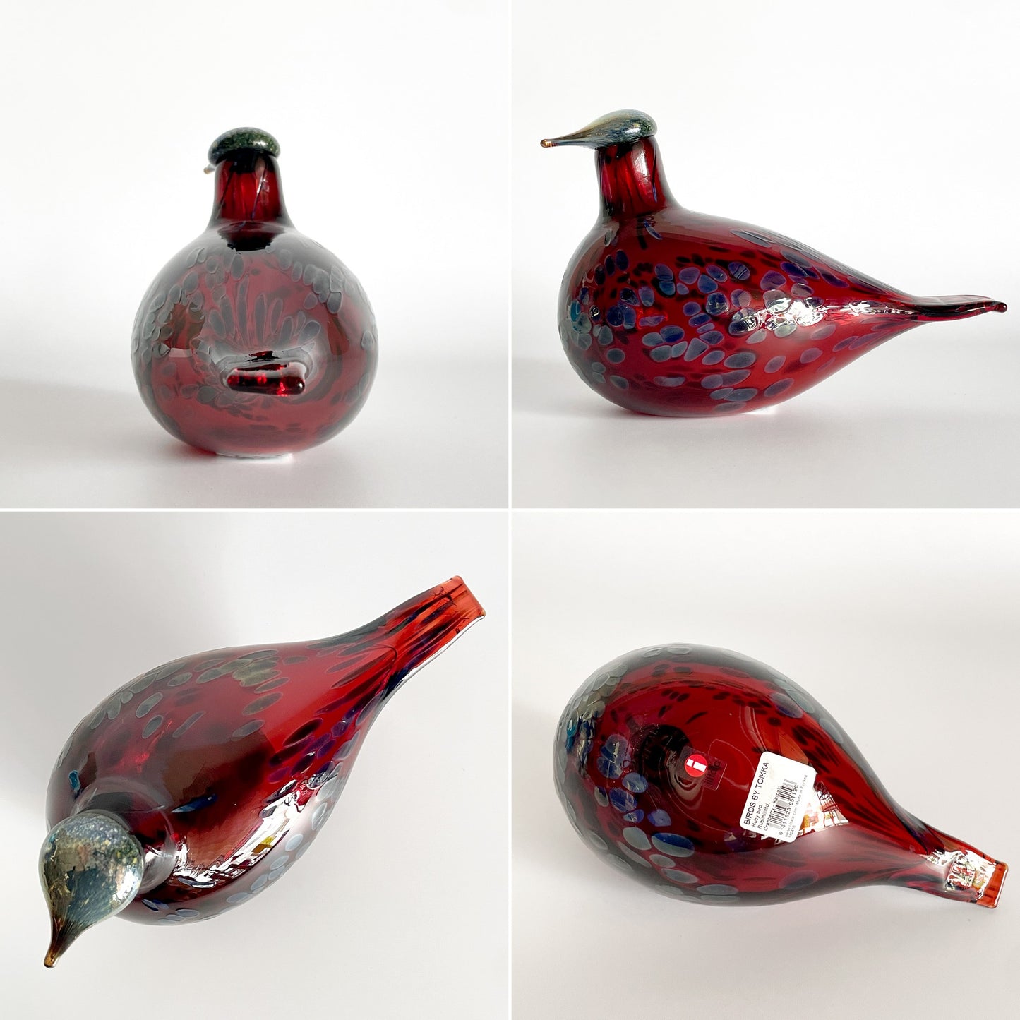 イッタラ iittala バーズバイトイッカ Birds by Toikka ルビーバード Ruby Bird コマドリ クランベリー フィギュリン オイバ・トイッカ Oiva Toikka イッタラバード 北欧雑貨 箱付 ■