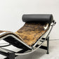 ル・コルビュジェ LE CORBUSIER LC4 シェーズロング ポニースキン ステンレス 長椅子 ミッドセンチュリー リプロダクト ●