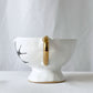 クーンケラミック Kuhn Keramik grande tasse つばめ カフェオレボウル マグカップ フリーカップ 金彩 陶器 ドイツ ◇