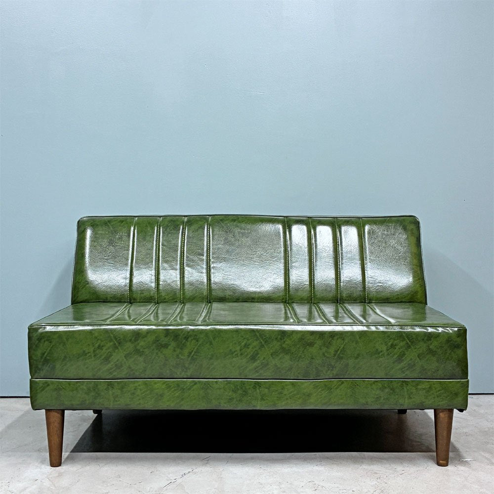 ニコアンド niko and... クラシック ダイナー CLASSIC DINER ベンチ ソファ BENCH SOFA グリーン PVCレザー LDスタイル ◎