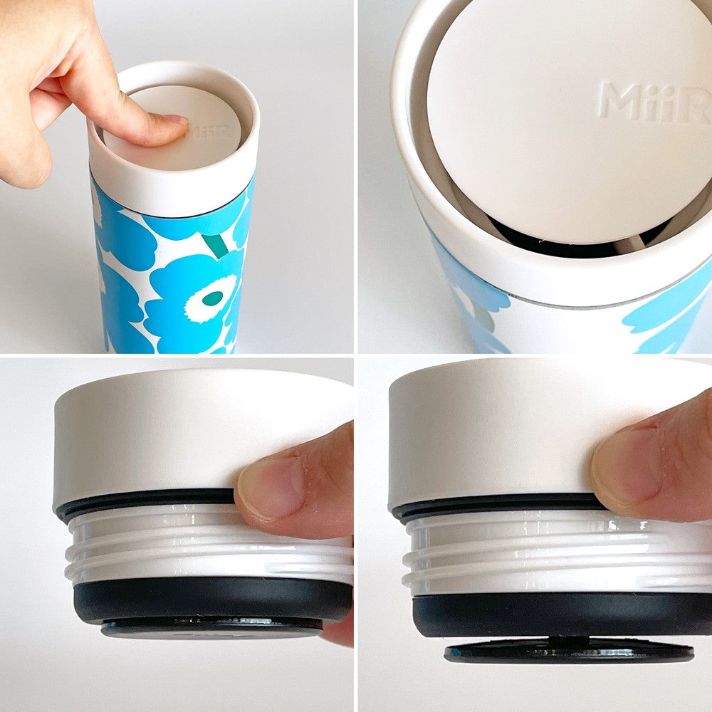 マリメッコ marimekko ウニッコ UNIKKO タンブラー 350ml ブルー ブルーボトルコーヒー コラボ 60周年記念 限定品 箱付き 北欧 ■