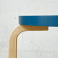 アルテック artek スツール60 Stool60 ブルーラッカー バーチ材 3本脚 Lレッグ アルヴァ・アアルト スタッキング 北欧家具 定価￥46,200- ★