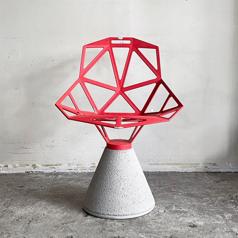 マジス MAGIS チェアワン CHAIR ONE Concrete コンクリートベース レッド コンスタンチン・グルチッチ イタリア ■