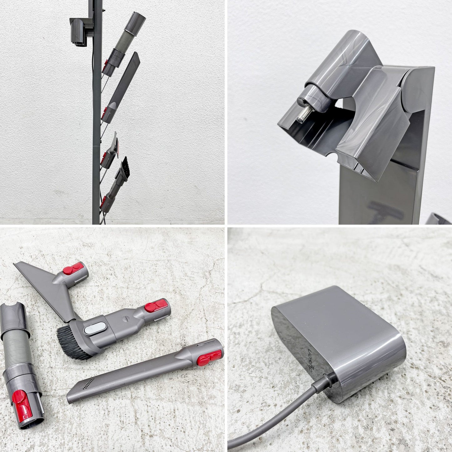 ダイソン dyson V8 Slim Fluffy コードレス掃除機 SV10K EXT BK 専用充電ドック & アタッチメント付 〓