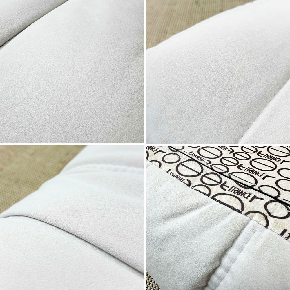 リーンロゼ ligne roset トーゴ パフ オットマン フランス家具 ウルトラスエード ホワイト ミッシェルデュカロワ Michel Ducaroy ●