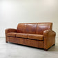 トラックファニチャー TRUCK FURNITURE レザーソファ LEATHER SOFA 3シーター 牛革 ブラウン 参考定価￥610,000- 廃番 ●