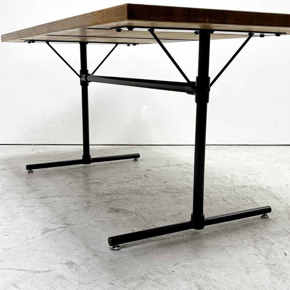クラッシュゲート CRASH GATE ノットアンティークス Knot antiques サング SANG LDテーブル W140cm オーク材 アジャスター付 インダストリアルデザイン ●