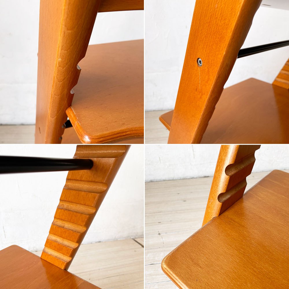ストッケ STOKKE トリップトラップ TRIPP TRAPP ベビーチェア チェリーカラー キッズチェア S/N3～ ノルウェー 北欧家具 ★