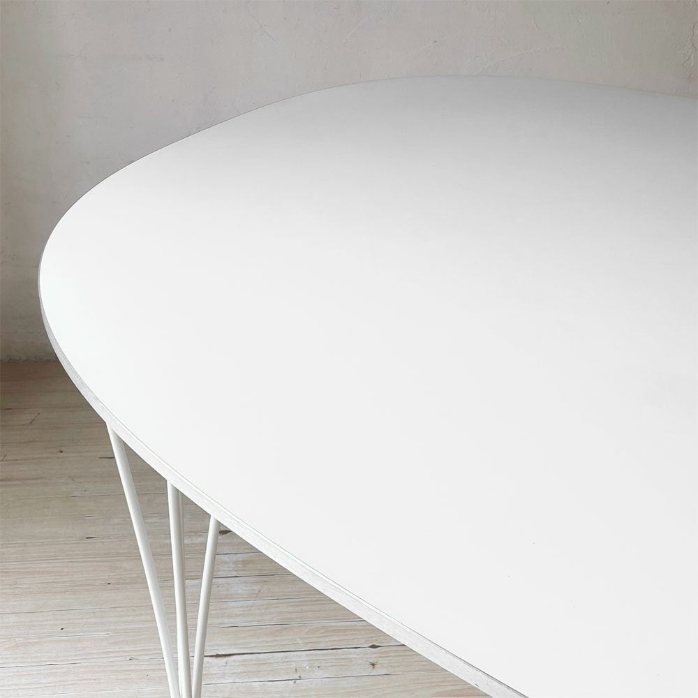 フリッツハンセン Fritz Hansen Bテーブル スーパー楕円テーブル ダイニングテーブル ピート・ハイン ブルーノ・マットソン アルネ・ヤコブセン デンマーク 北欧家具 参考定価￥382,800- ★