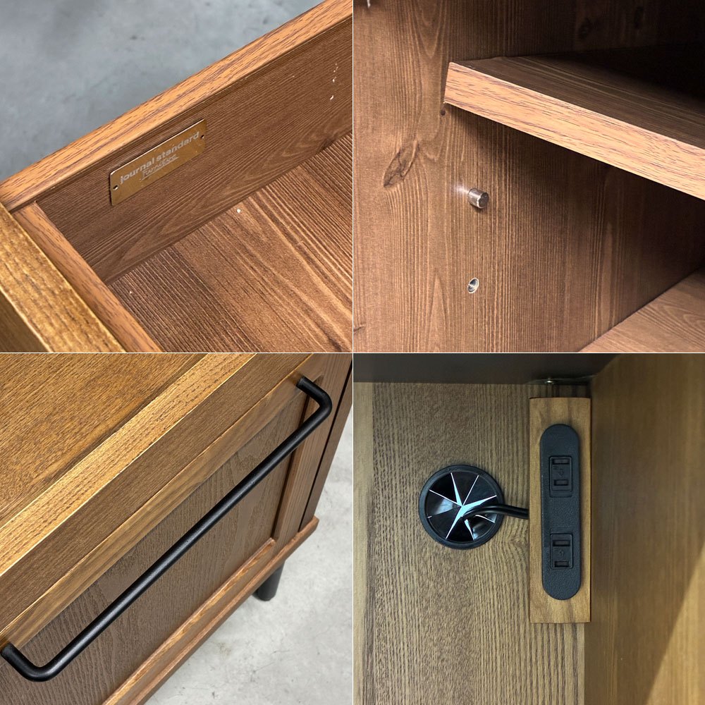 ジャーナルスタンダードファニチャー journal standard Furniture ティバートン TIVERTON キッチンカウンター Sサイズ スライドシェルフ ◎
