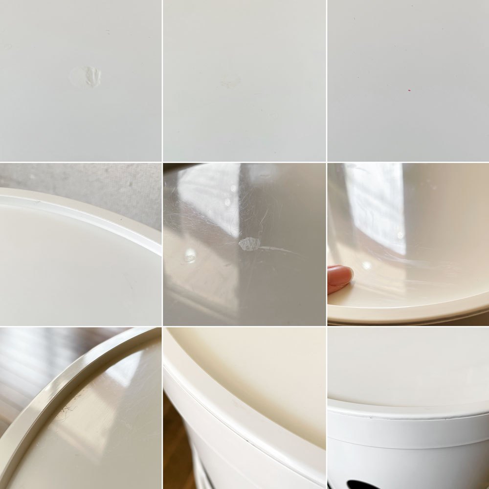 カルテル Kartell コンポニビリ COMPONIBILI 2段 ホワイト ストレージボックス H40cm アンナ・カステッリ・フェリエーリ イタリア 定価￥22,000- ◎