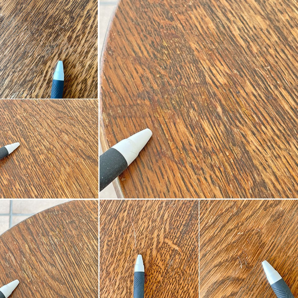 ビンテージ オーク無垢材 サイドテーブル クラシカルデザイン カントリースタイル ◇