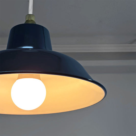 イデー IDEE ホーロー ペンダントライト ランプ PORCELAIN ENAMELED IRON 琺瑯 ブラック インダストリアル ●