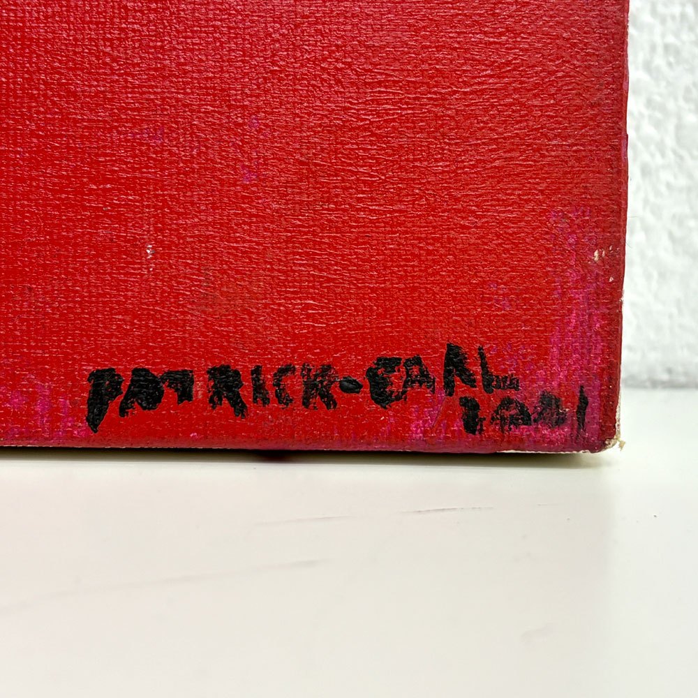 パトリック・アール Patrick Earl unknown キャンバス画 clothes 洋服 コラージュ W46×H35.5cm モダンアート 現代美術 ●