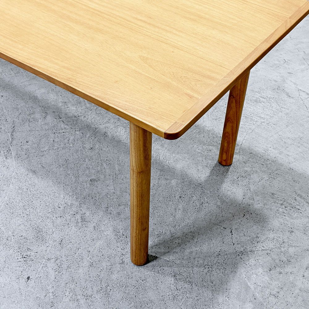 無印良品 MUJI 木製テーブル ダイニングテーブル ラバーウッド材 Ｗ180cm ナチュラルデザイン 参考定価￥59,900- ●