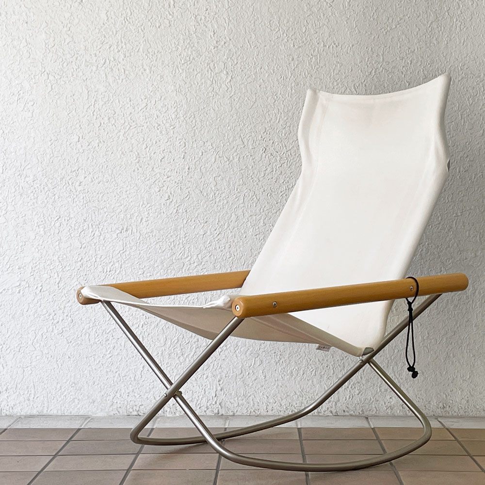 ニーチェア エックス Nychair X フォールディングチェア ロッキングチェア 折り畳み 新居猛 ◇