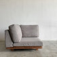 マスターウォール MASTERWAL デニッシュ DANISH SOFA コーナーソファ W94cm ウォールナット無垢材 ファブリック 新品替えカバー付 合計定価￥445,500- 〓
