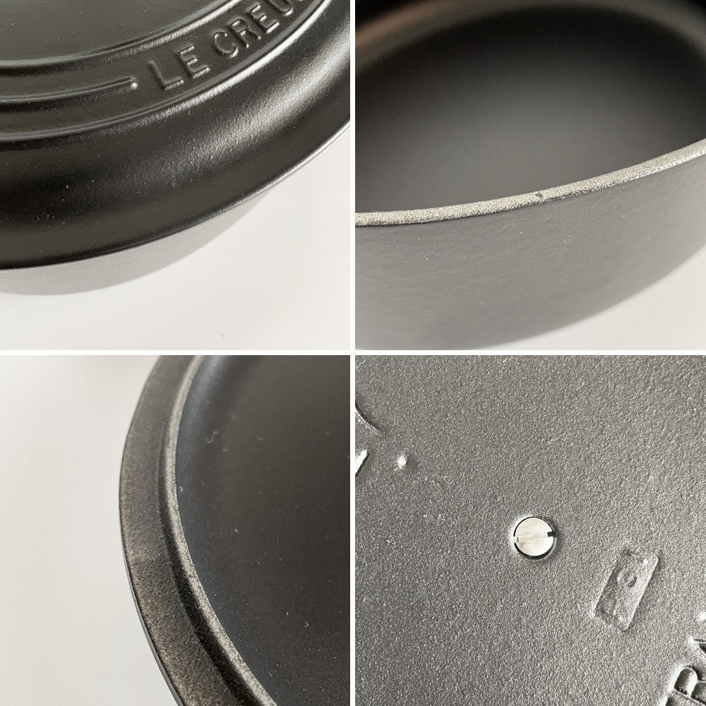ルクルーゼ LE CREUSET ココットオーバル 両手鍋 33cm マットブラック 鋳物 フランス ■