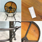 クラッシュゲート CRASH GATE ノットアンティークス Knot antiques バッカス BACCHUS サークルテーブル Φ65 昇降式 ニレ古材 アイアン ◎