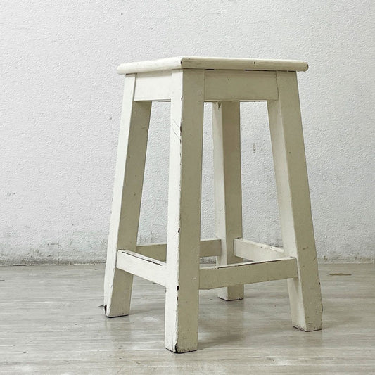 フェール トラヴァイユ Fer travail GOMENOL Wood stool H55.5 スツール シャビーシック インダストリアル B ●