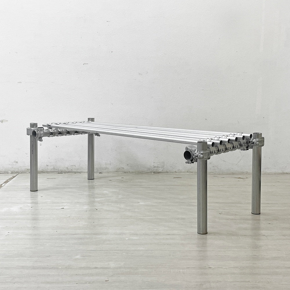 インダストリアルスタイル 単管 ベンチ ラック パイプ 鋼製電線管 工業系 店舗什器 パイプ家具 ●