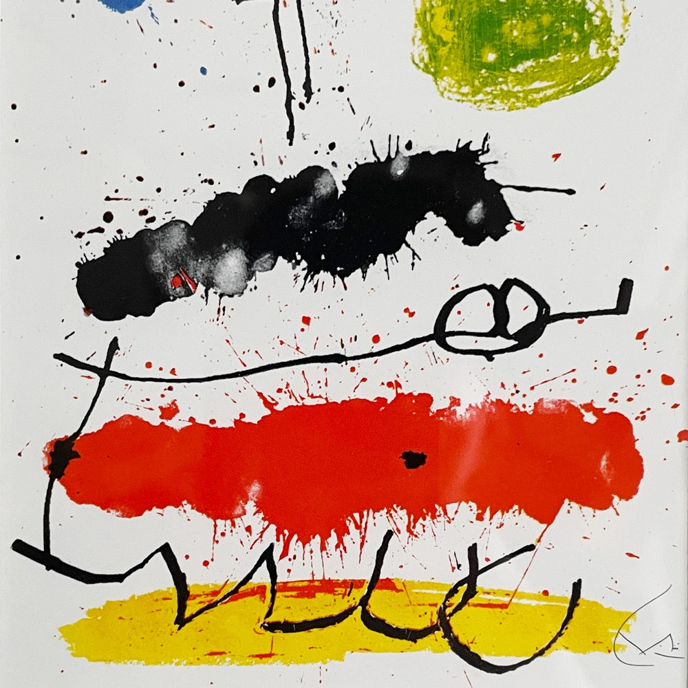 ジョアンミロ Joan Miro オブラ・イネディタ・レセント VII OBRA INEDITA RECENT VII 未発表の最近の作品 VII（第7番） ポストカード 額装品 ■