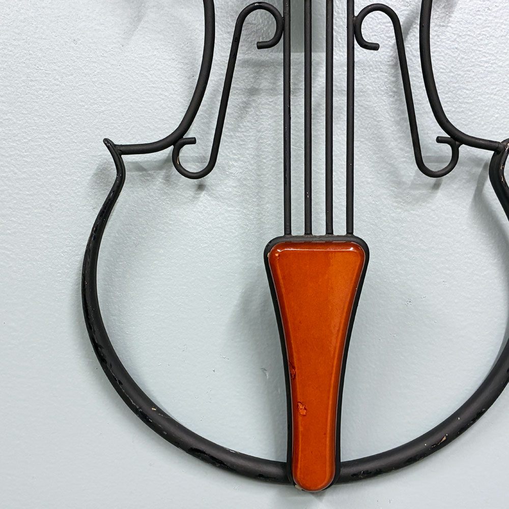 クラシカルデザイン Classical Design アイアン バイオリン ウォールアート 壁掛け ◎