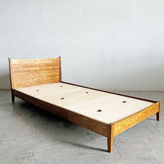 スタンダードトレード STANDARD TRADE ベッドフレーム BED-02C Panel Head パネルヘッド シングルサイズ ライトオーク 定価￥319,000- B 〓