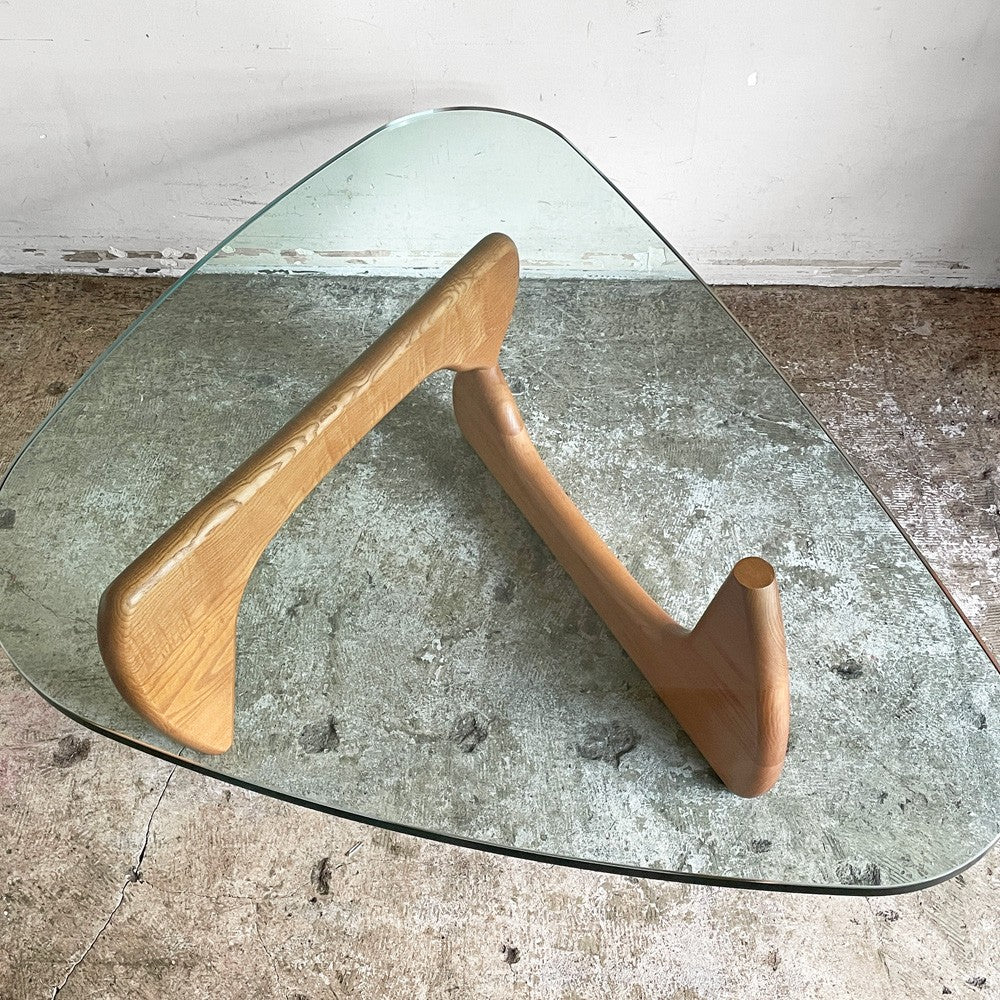 イサムノグチ Isamu Noguchi コーヒーテーブル Coffee Table ガラス天板 厚19mm リプロダクト品 デザイナーズ家具 名作 ■