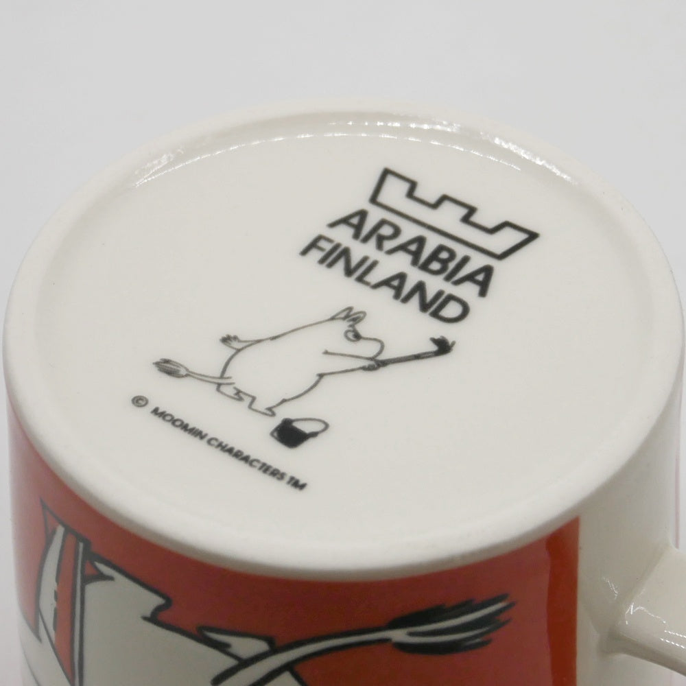 アラビア ARABIA ムーミンマグ MOOMIN ムーミンママ レッド 1999-2013年 廃番 フィンランド 北欧食器 ●