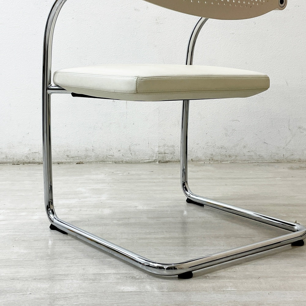 ヴィトラ vitra ビザビ2 Visavis2 アームチェア デスクチェア カンティレバー スタッキング不可仕様 アントニオ・チッテリオ ●