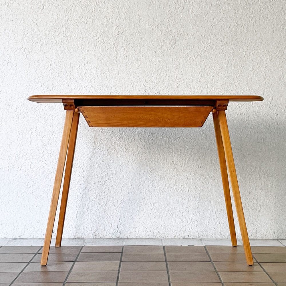 アーコール Ercol スモールデスク Small Desk 1ドロワー エルム材×ビーチ材 英国 ビンテージ Vintage 希少 ◇