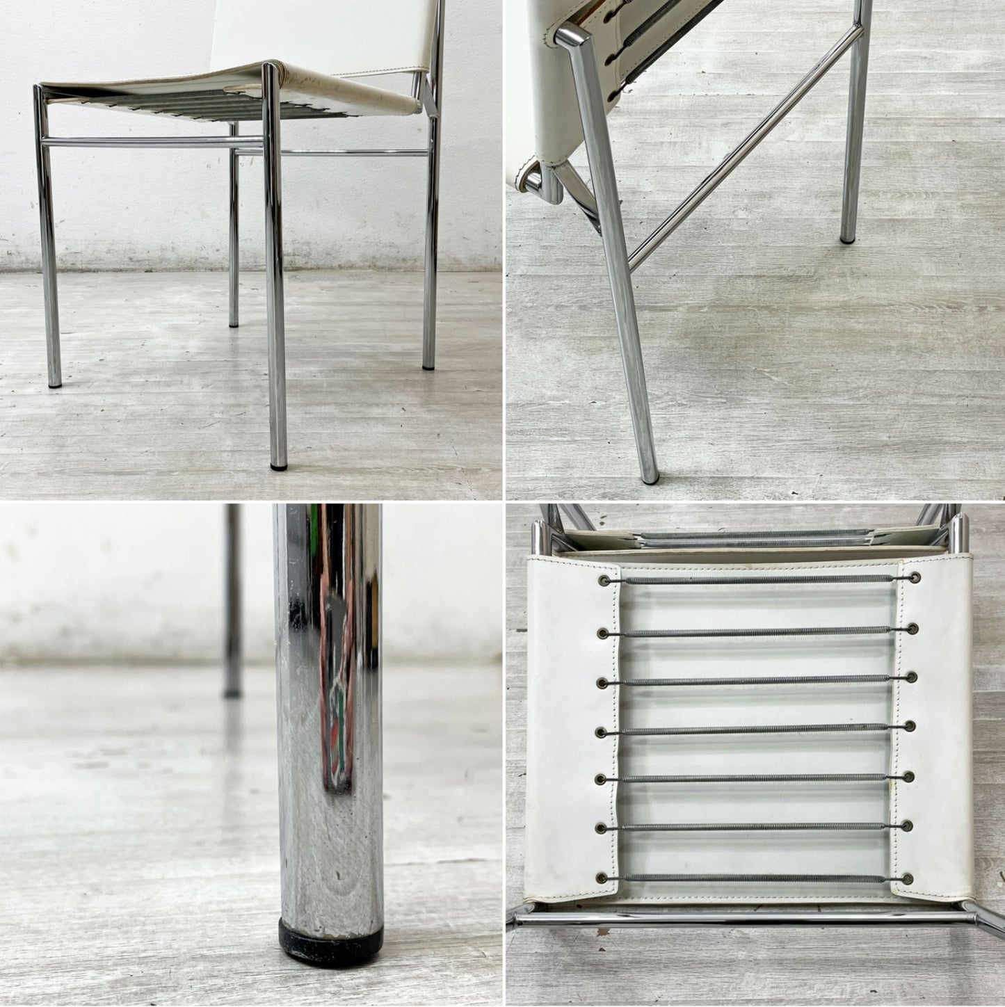 スティールライン Steel Line ロクエブリューン ROQUEBRUNE ダイニングチェア アイリーン・グレイ Eileen Gray モダンデザイン リプロダクト品 B ●