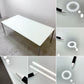 フリッツハンセン Fritz Hansen プラーノ PLANO ダイニングテーブル W200×D100cm ガラス天板 裏面焼付塗装 北欧 デンマーク モダンデザイン ●