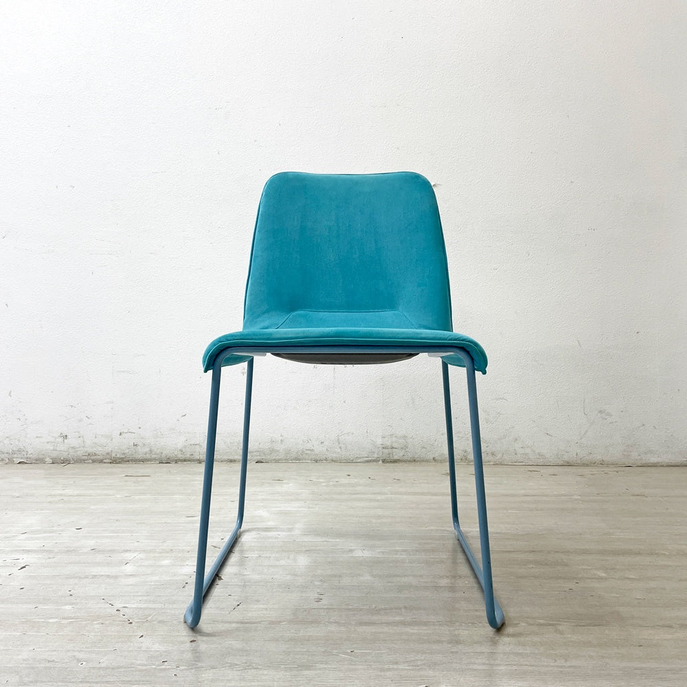 カッシーナ Cassina ixc. メンブレン MEMBRANE スタッキングチェア ダイニングチェア ブルー イタリア B ●