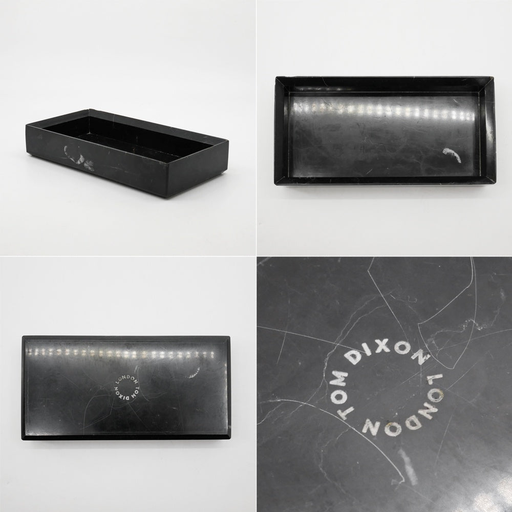 トムディクソン Tom Dixon 卓上ミラー 台座付き Lid Wedge Mirror + Base 大理石 コッパーカラー ●