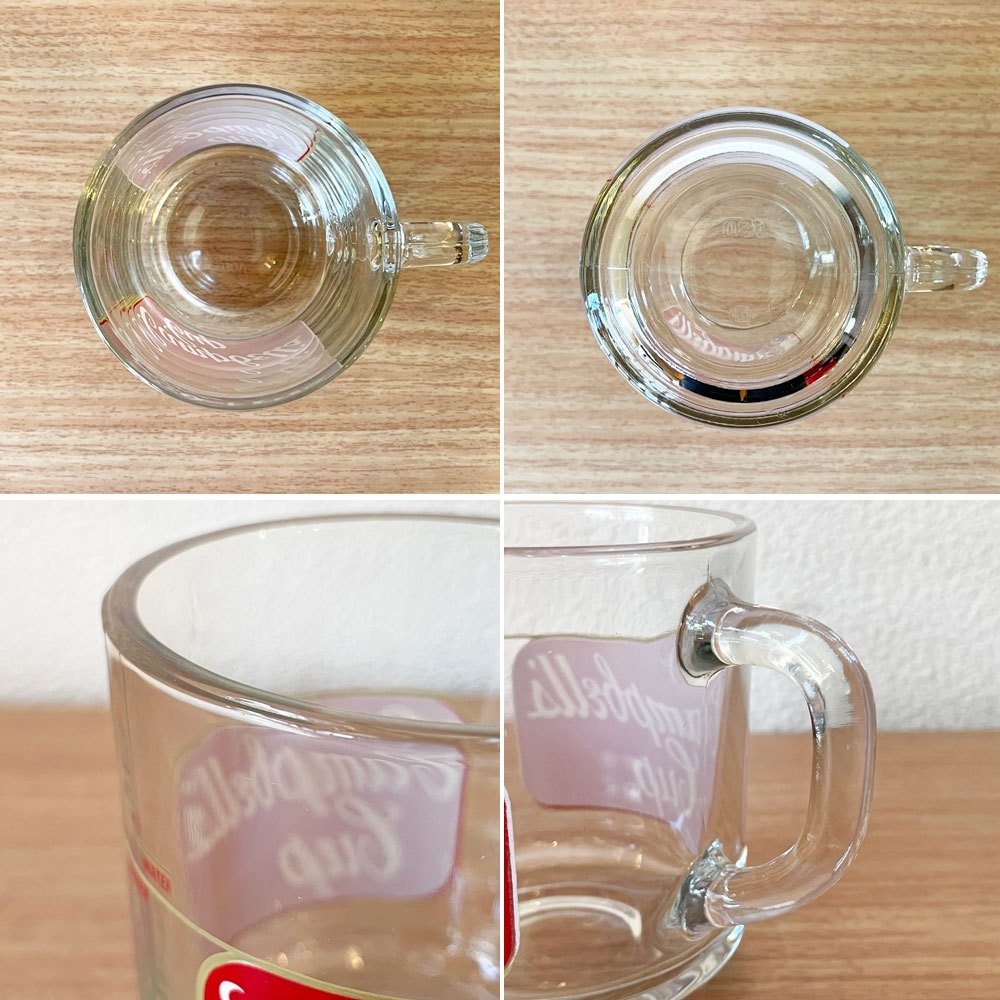 アンカーホッキング ANCHOR HOCKING キャンベルスープ campbell's マグカップ USコレクティブル H8.7㎝ USビンテージ ◇