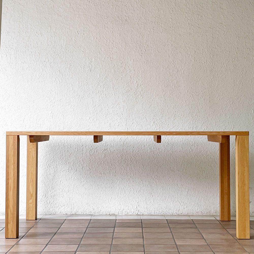 アクタス ACTUS ターニャ ダイニングテーブル オーク無垢材 W160cm 廃番 ナチュラルモダン ◇
