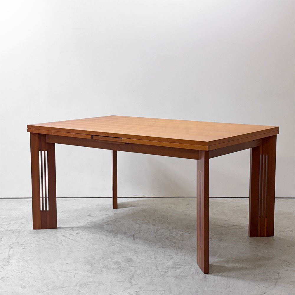 カッシーナ Cassina ベルリーノ Berlino エクステンション ダイニングテーブル チェリー材 W145-205-265cm C.R.Mackintosh イタリアモダン ●